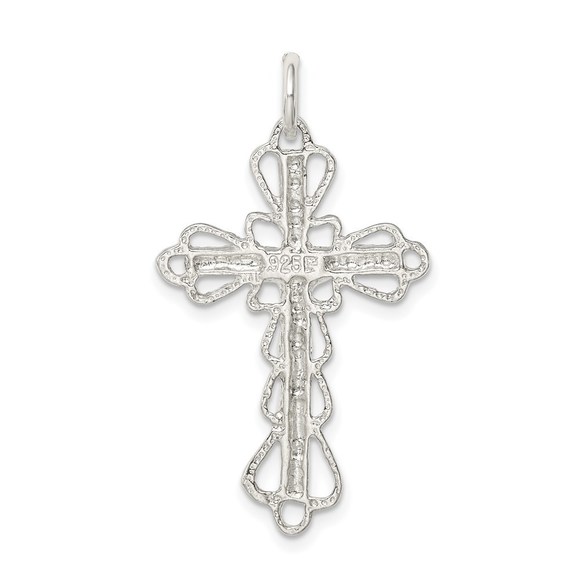 Million Charms 925 Sterling Silver Crucifix Necklace Charm Pendant - Picture 4 of 4